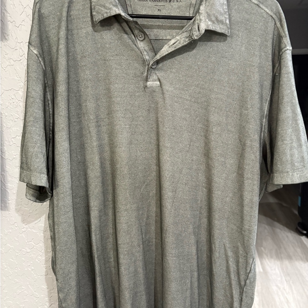 John Varvatos Charcoal Polo Shirt